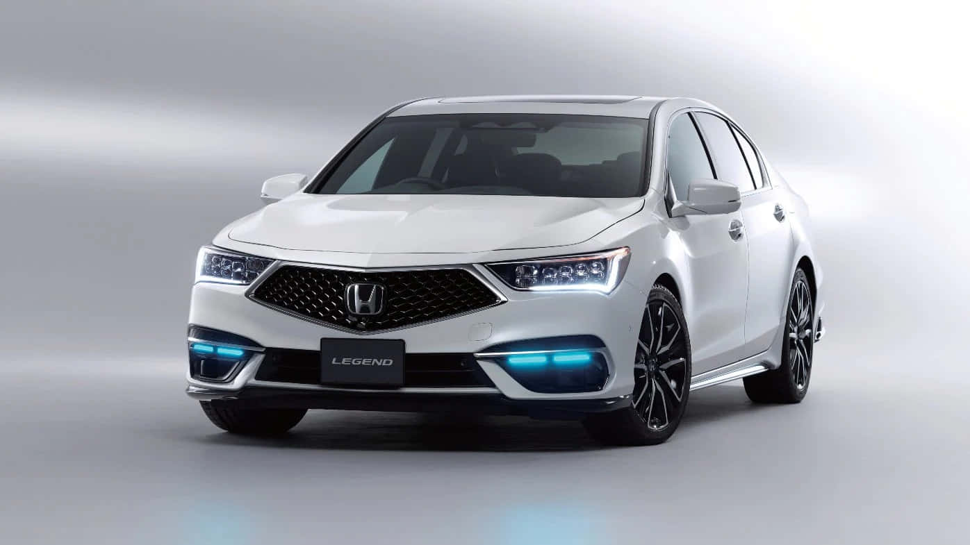 Honda Legend 2021 In Striking Metallic Blue Color Wallpaper