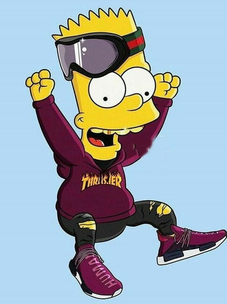 Hood Cartoon Bart Simpson Wallpaper