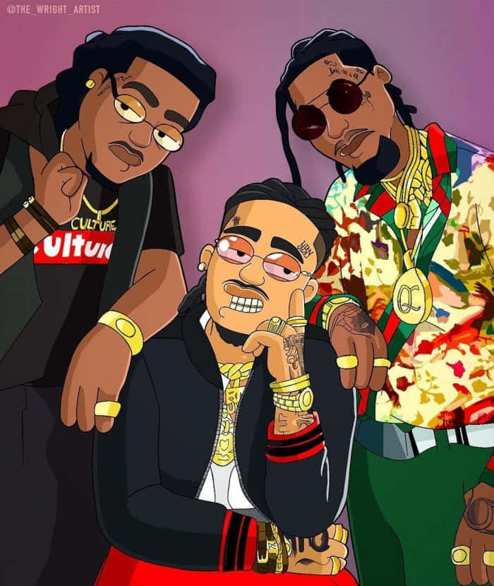 Hood Cartoon Migos Wallpaper