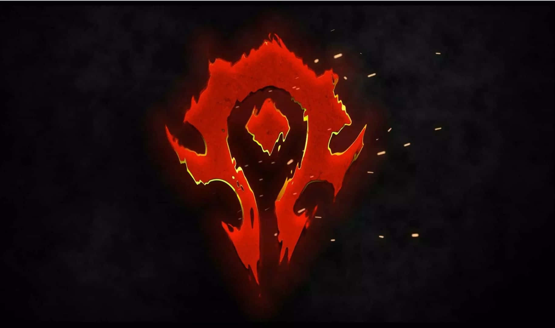 Horde_ Emblem_ Glowing_ Fire Wallpaper