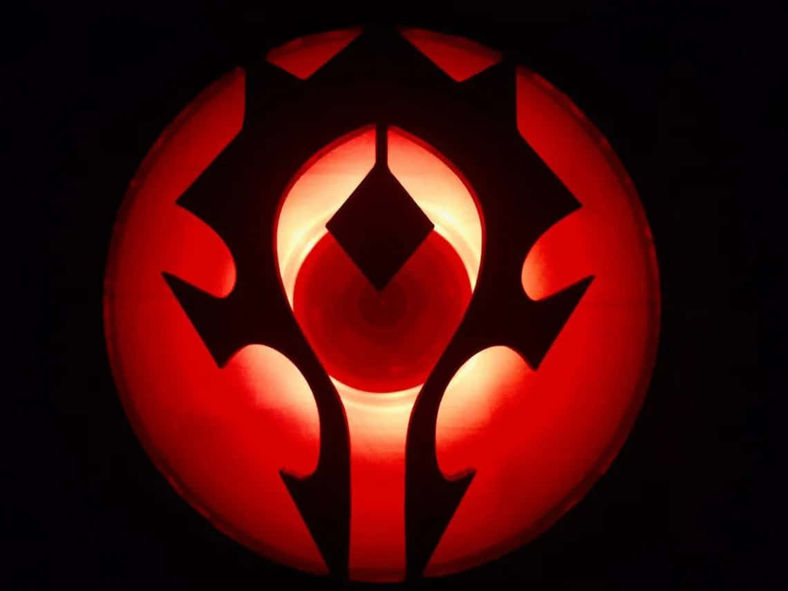 Horde Symbol Illuminated Wo W Wallpaper