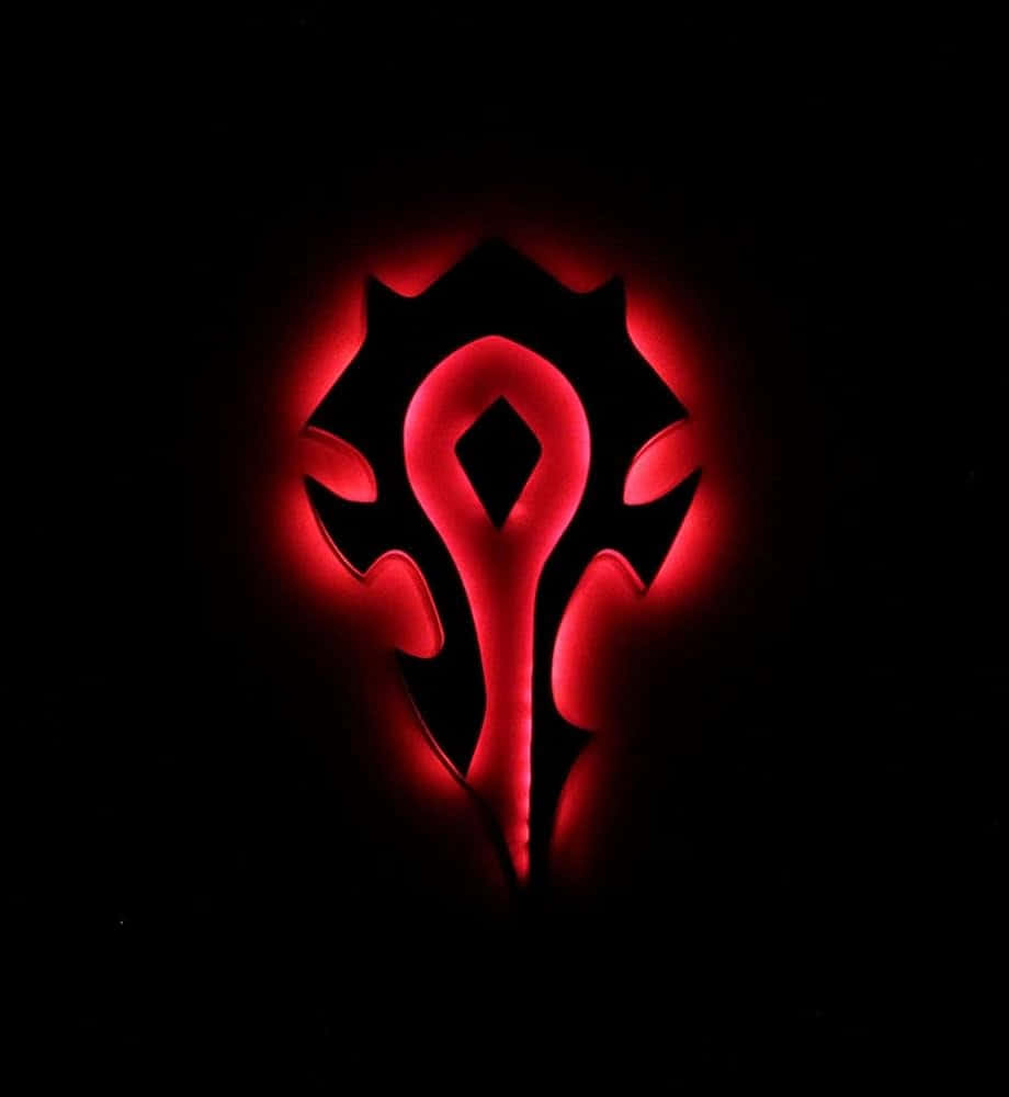 Horde Symbol Red Glow Wallpaper