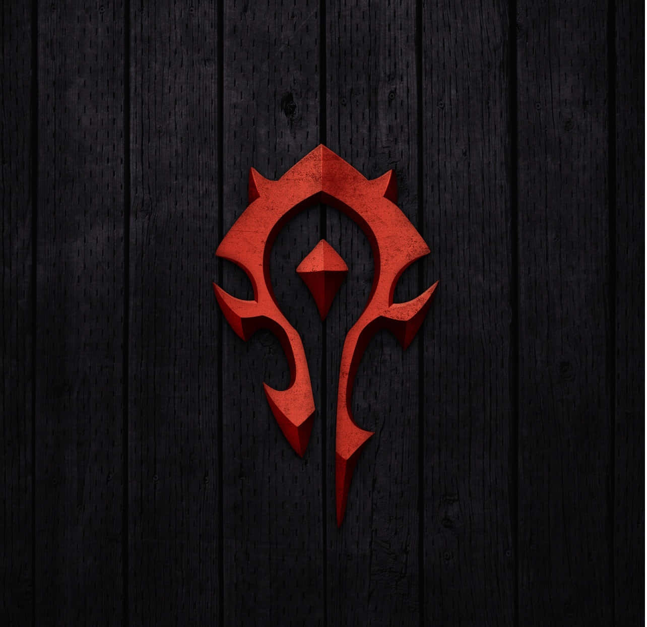 Horde Symbol Wo W Dark Wood Background Wallpaper