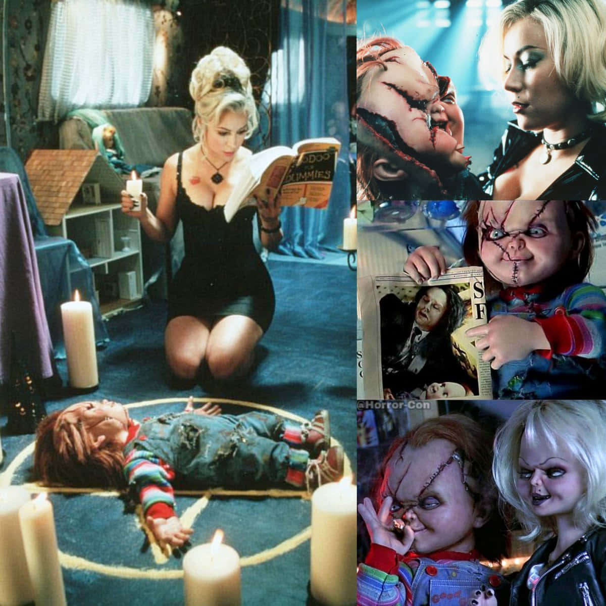 Horror Icons Chucky And Tiffany Wallpaper