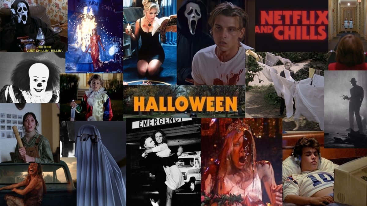 Horror Movie Collage Wallpaper