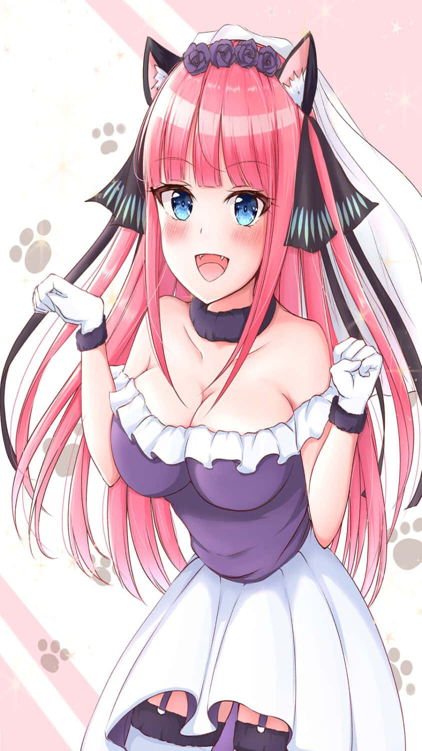 Hot Anime Quintessential Quintuplets Nino Cat Ears Wallpaper