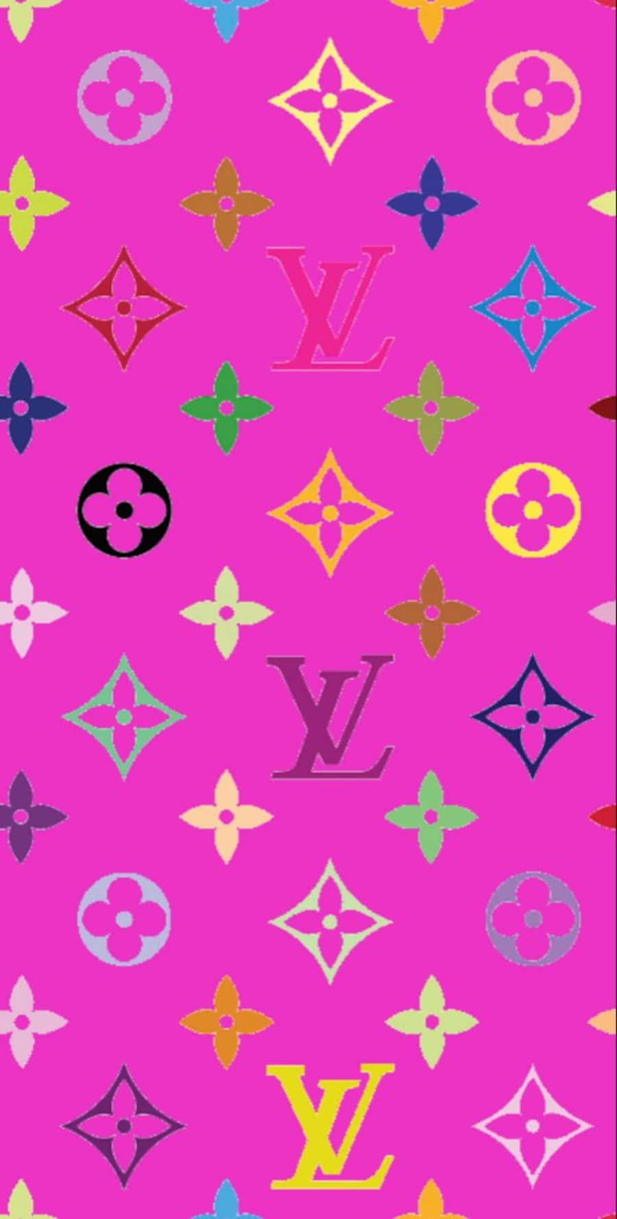 Hot Pink Louis Vuitton Mobile Wallpaper Wallpaper