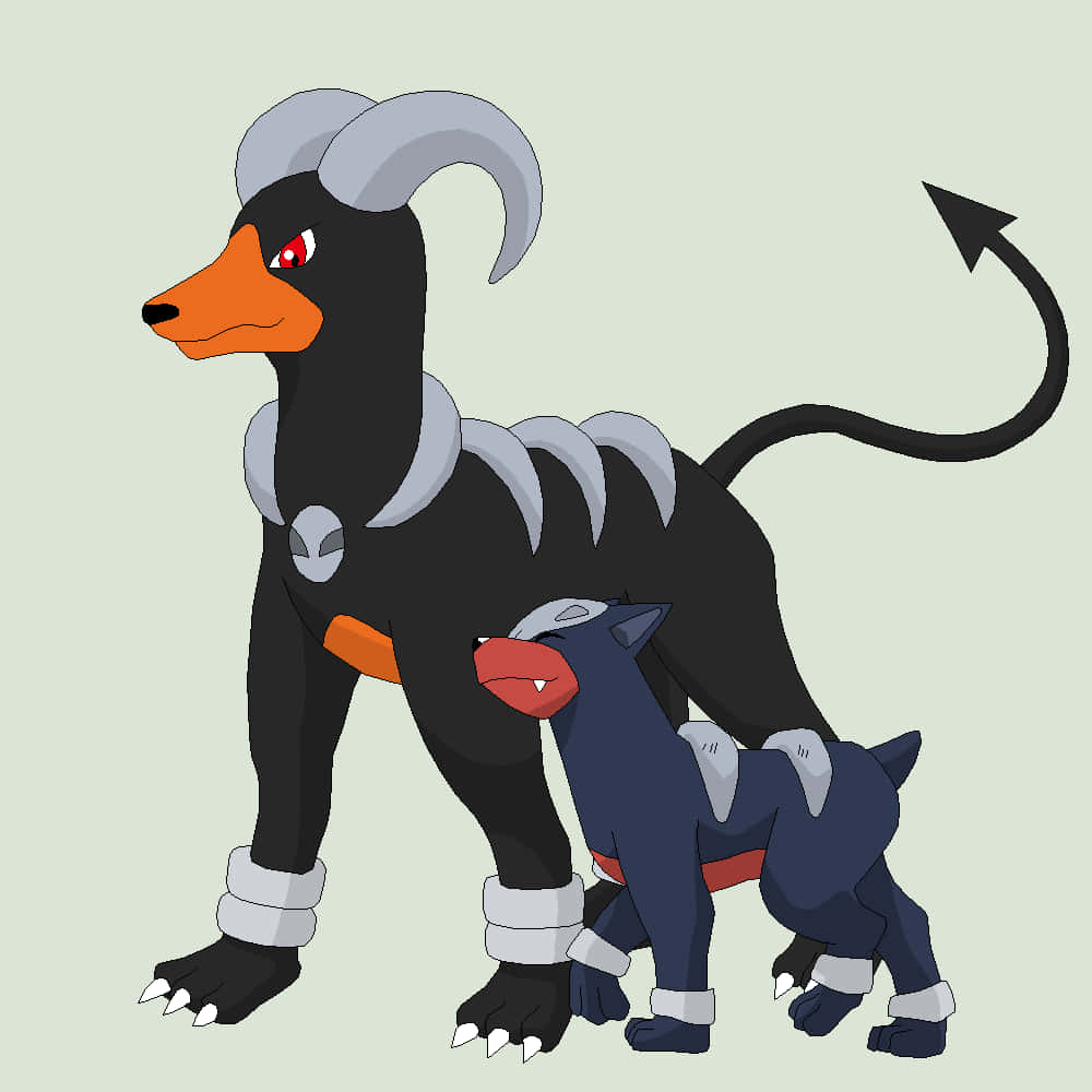 Houndour And Houndoom For Mobile Wallpaper