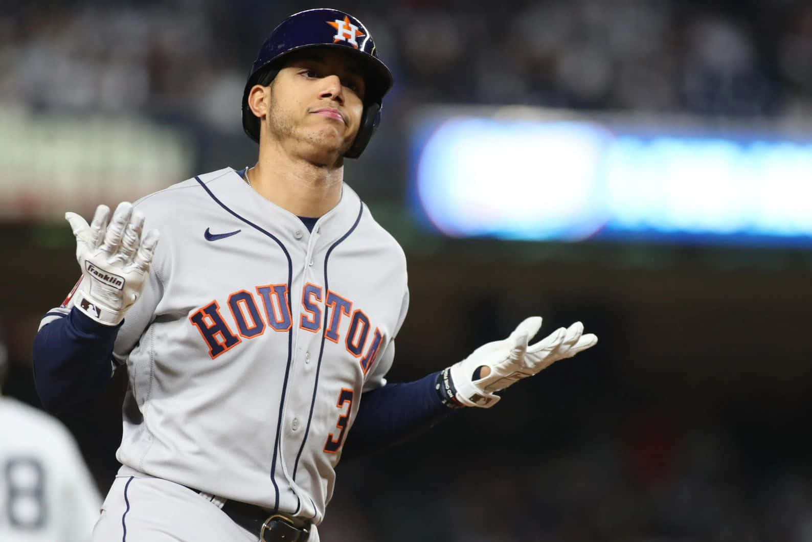 Houston Astros Player Expressive Gesture Wallpaper