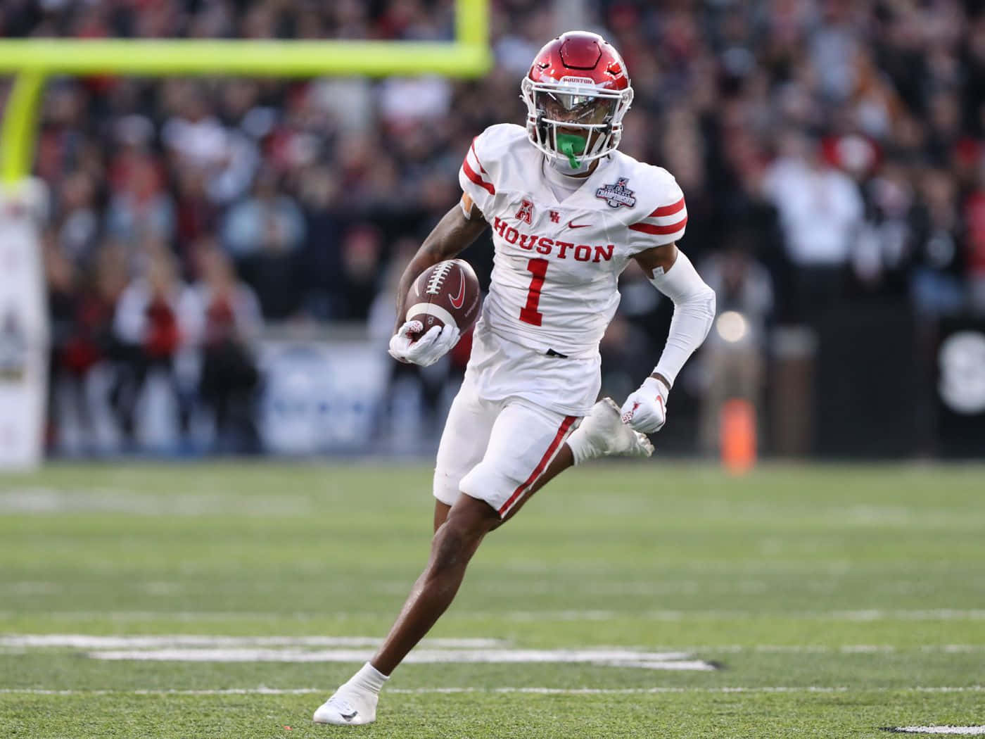 Houston Football Player Action Shot Wallpaper