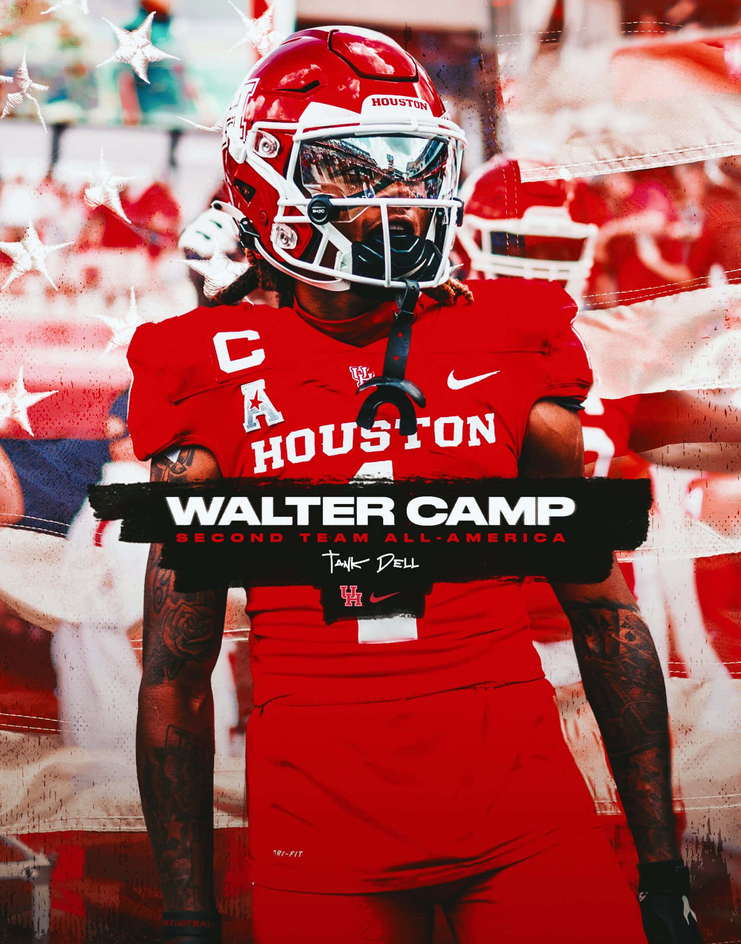 Houston Football Player Walter Camp Award Wallpaper