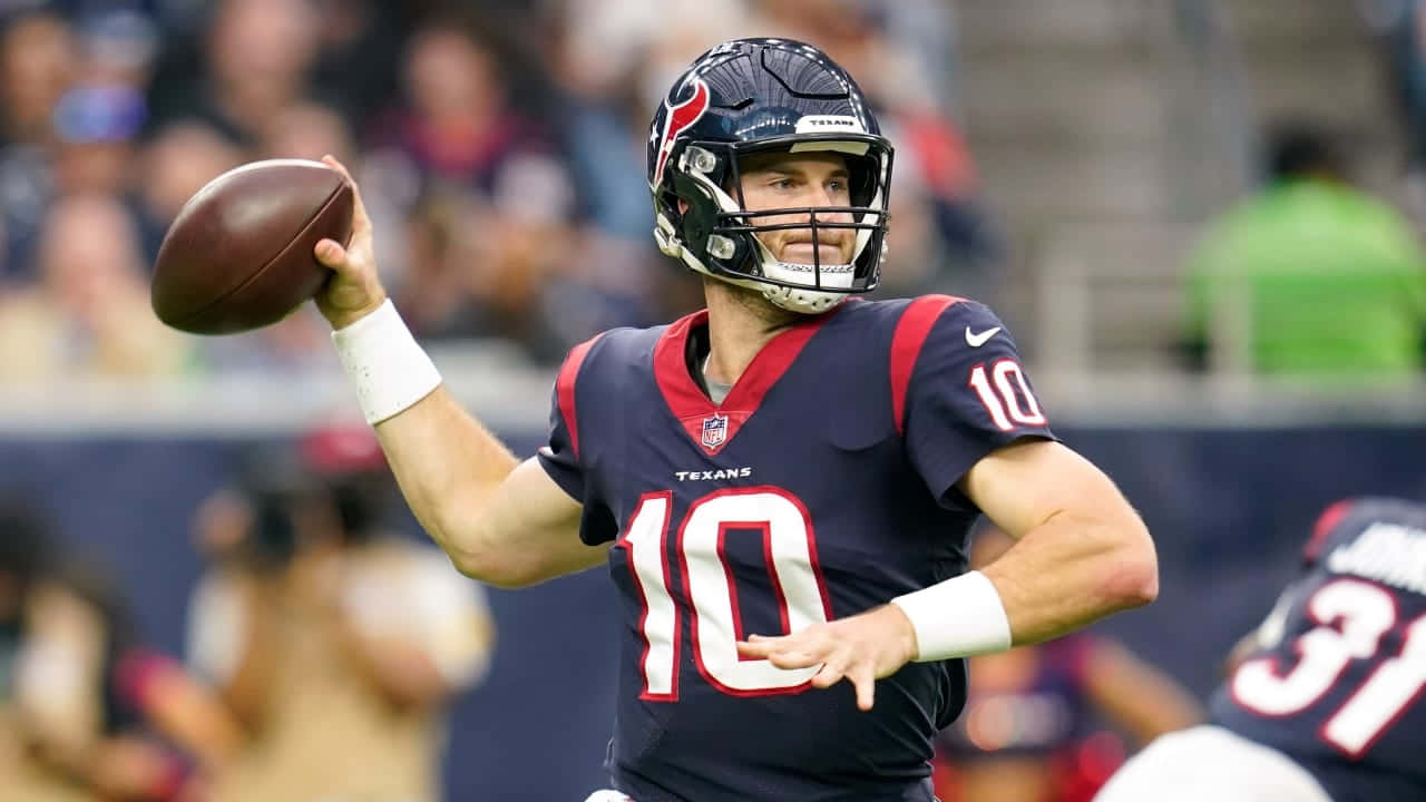 Houston Texans Quarterback Action Shot Wallpaper