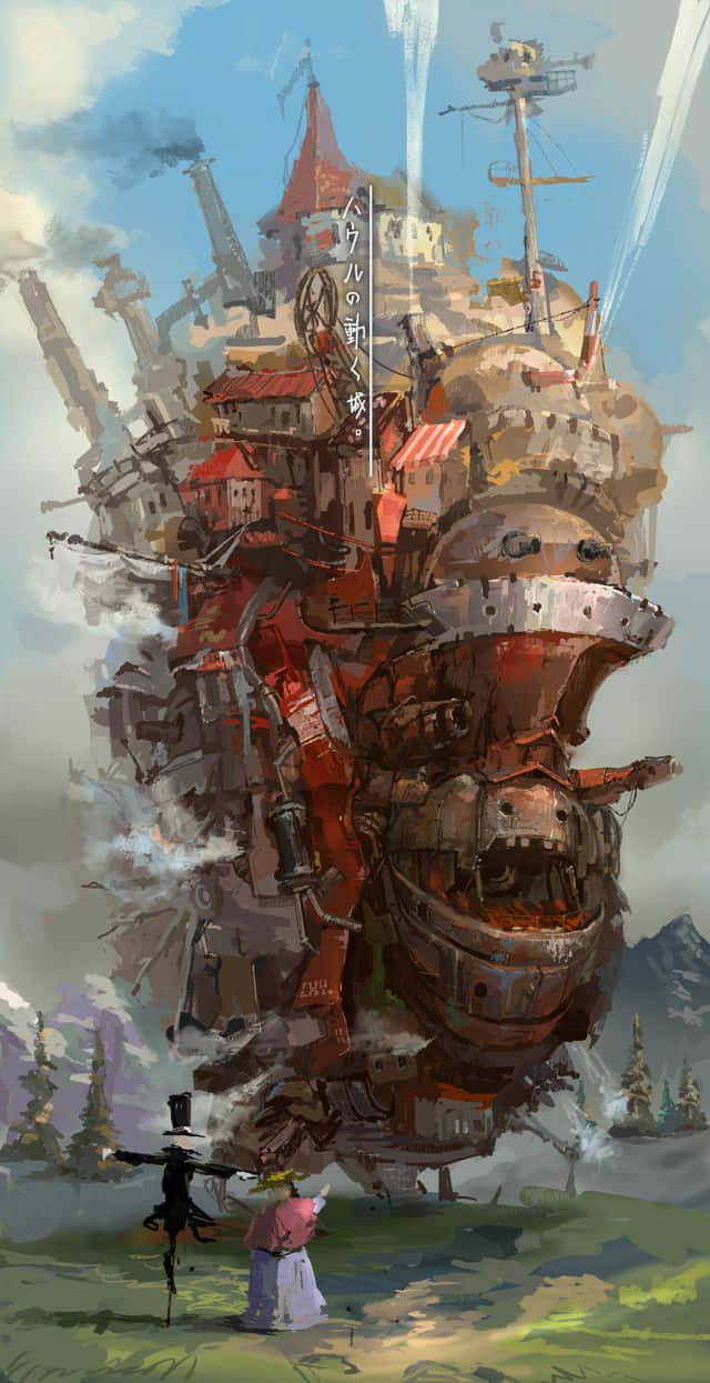 Howls Moving Castle Artistic Interpretation Wallpaper