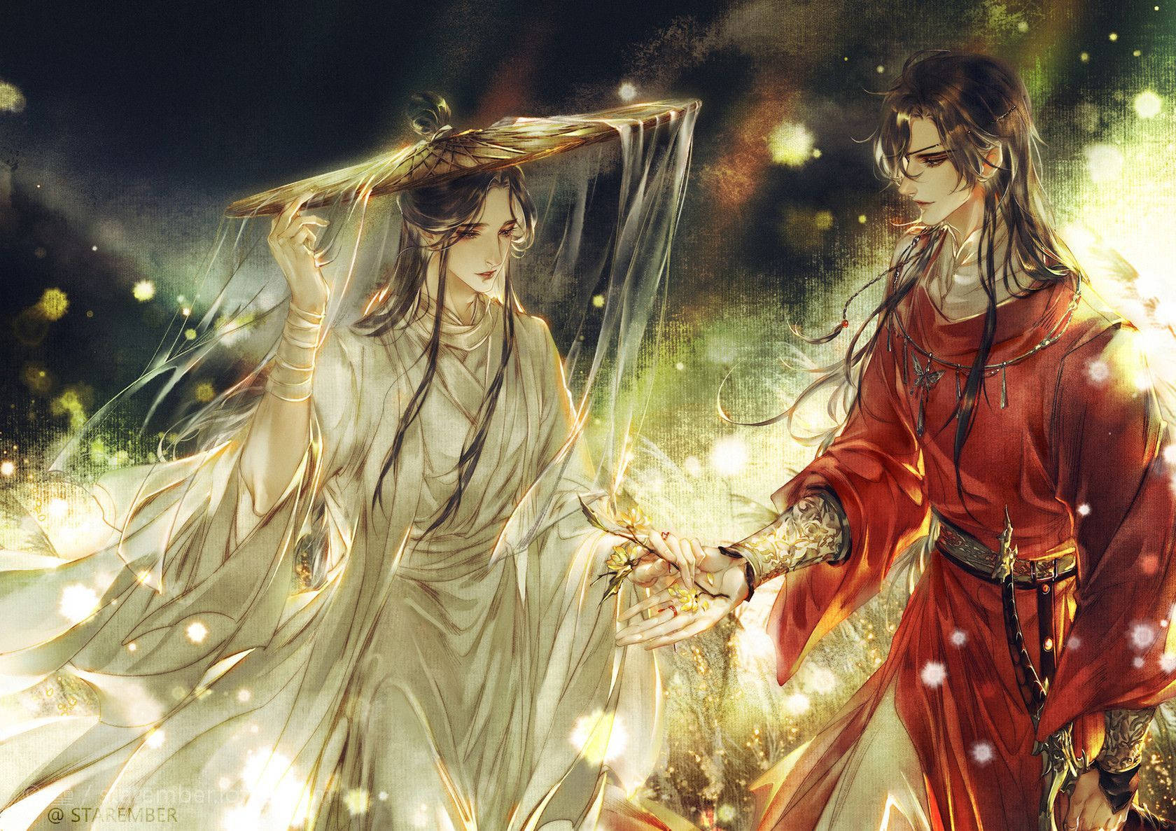 Hua Cheng Graphic Art Wallpaper