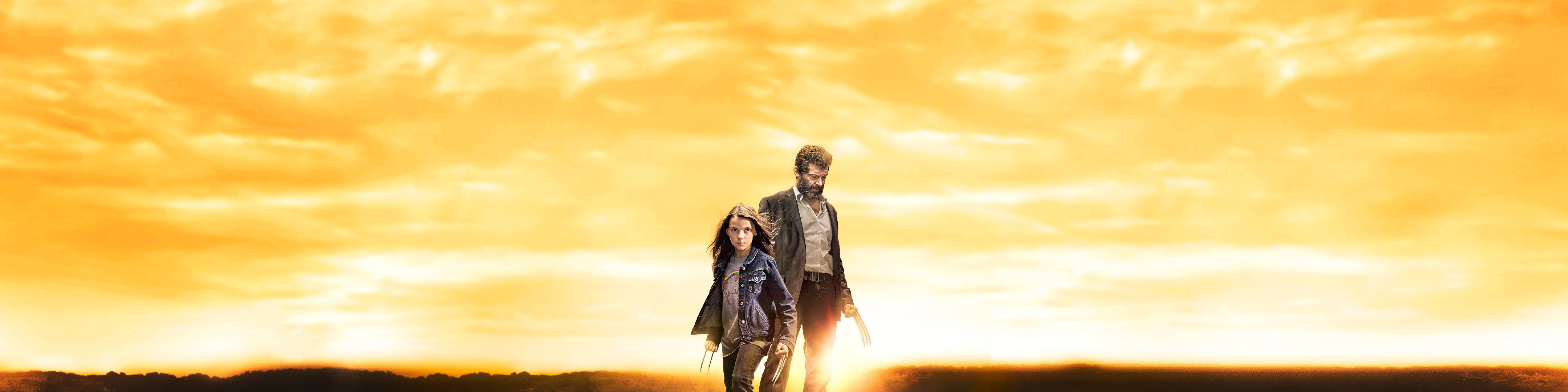 Hugh Jackman Dafne Keen Ultra Wide Wallpaper