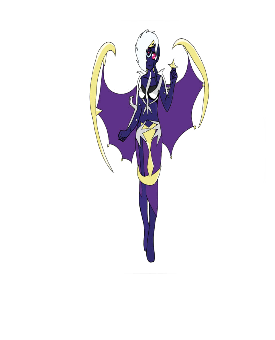 Humanoid Lunala Art Wallpaper