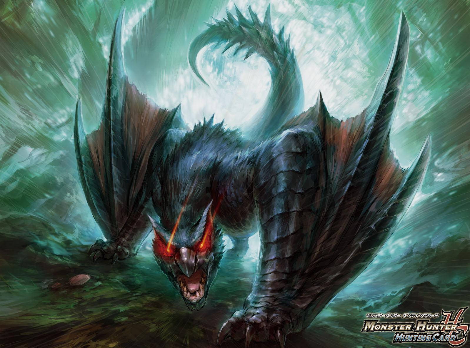 Hunt Down The Nargacuga In Monster Hunter Wallpaper