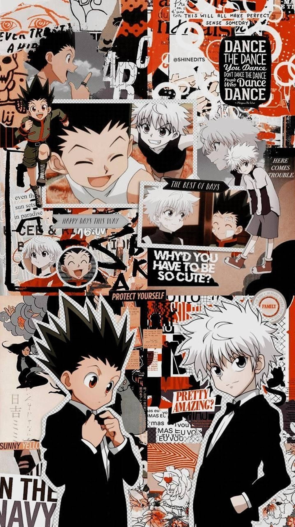 Hunter X Hunter Gon And Killua Aesthetic Wallpaper