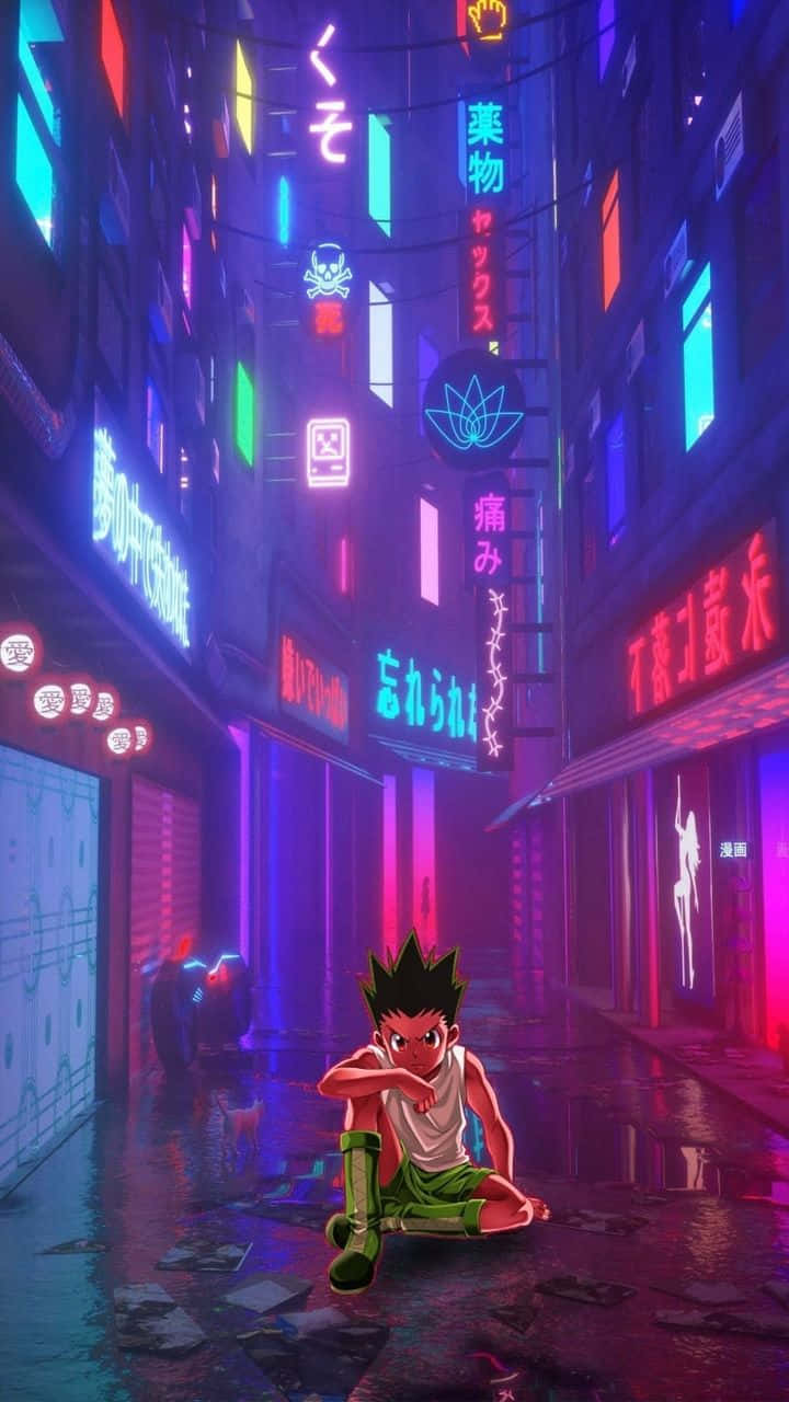 Hunter X Hunter Neon Aesthetic Wallpaper