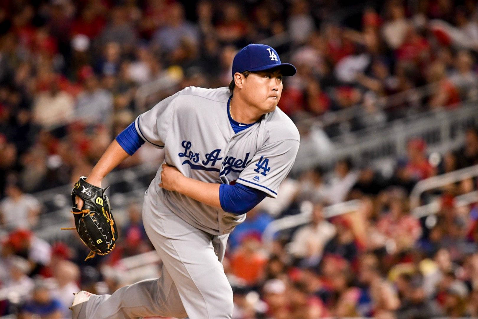 Hyun Jin Ryu After Intense Pitch Wallpaper