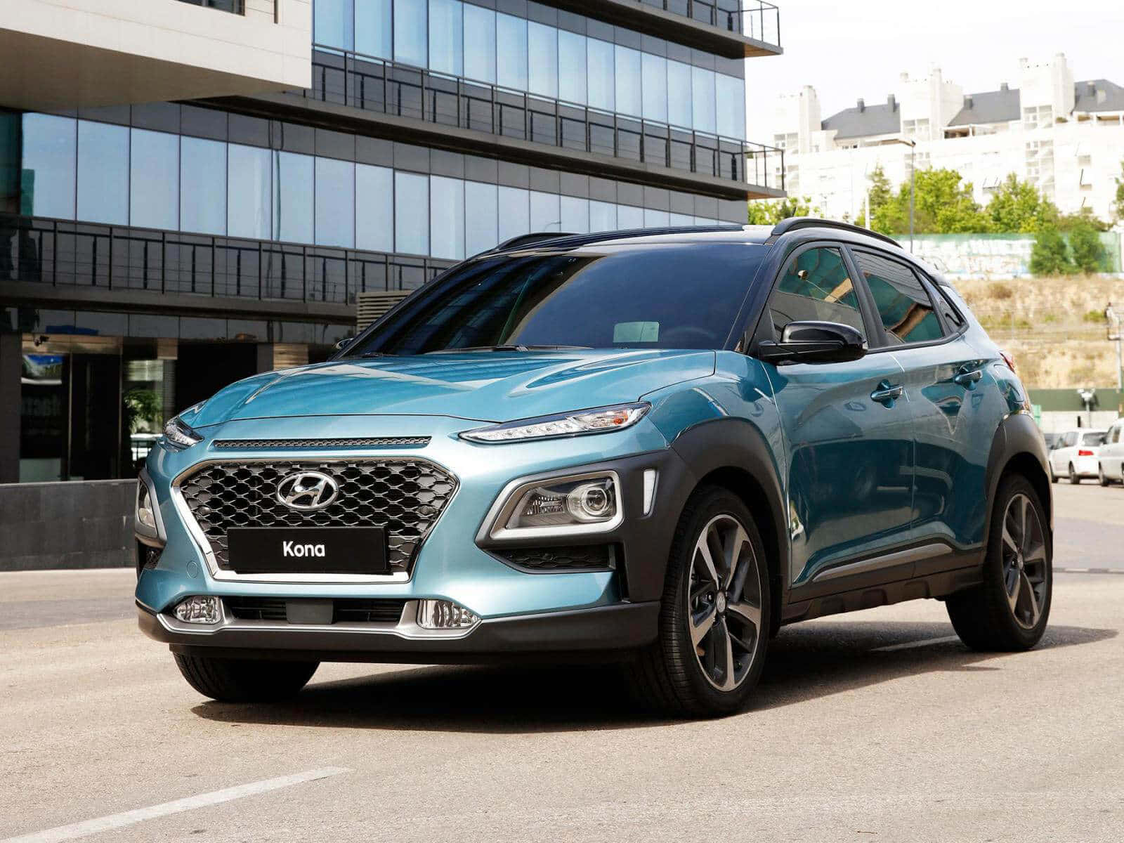 Hyundai Kona - Compact Suv On The Road Wallpaper