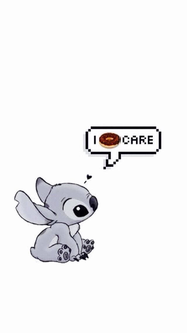 I Don't Care Stitch Wallpaper