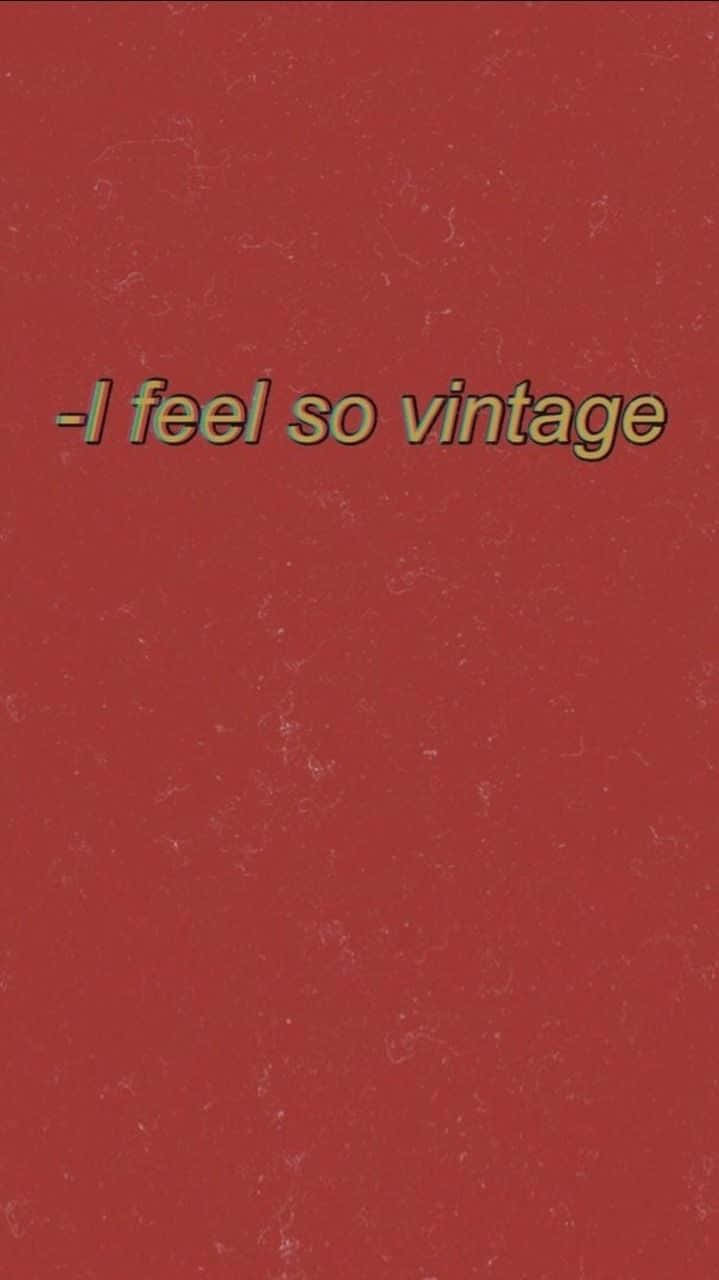 I Feel So Vintage - Cd Cover Wallpaper