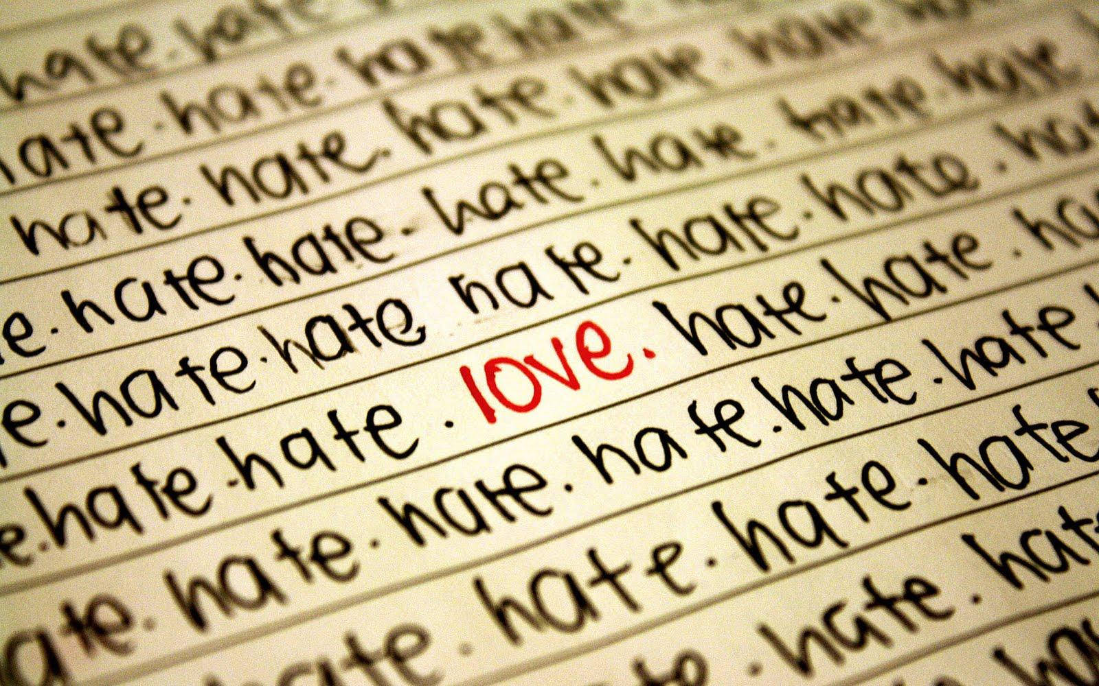 I Hate You Love Letter Wallpaper