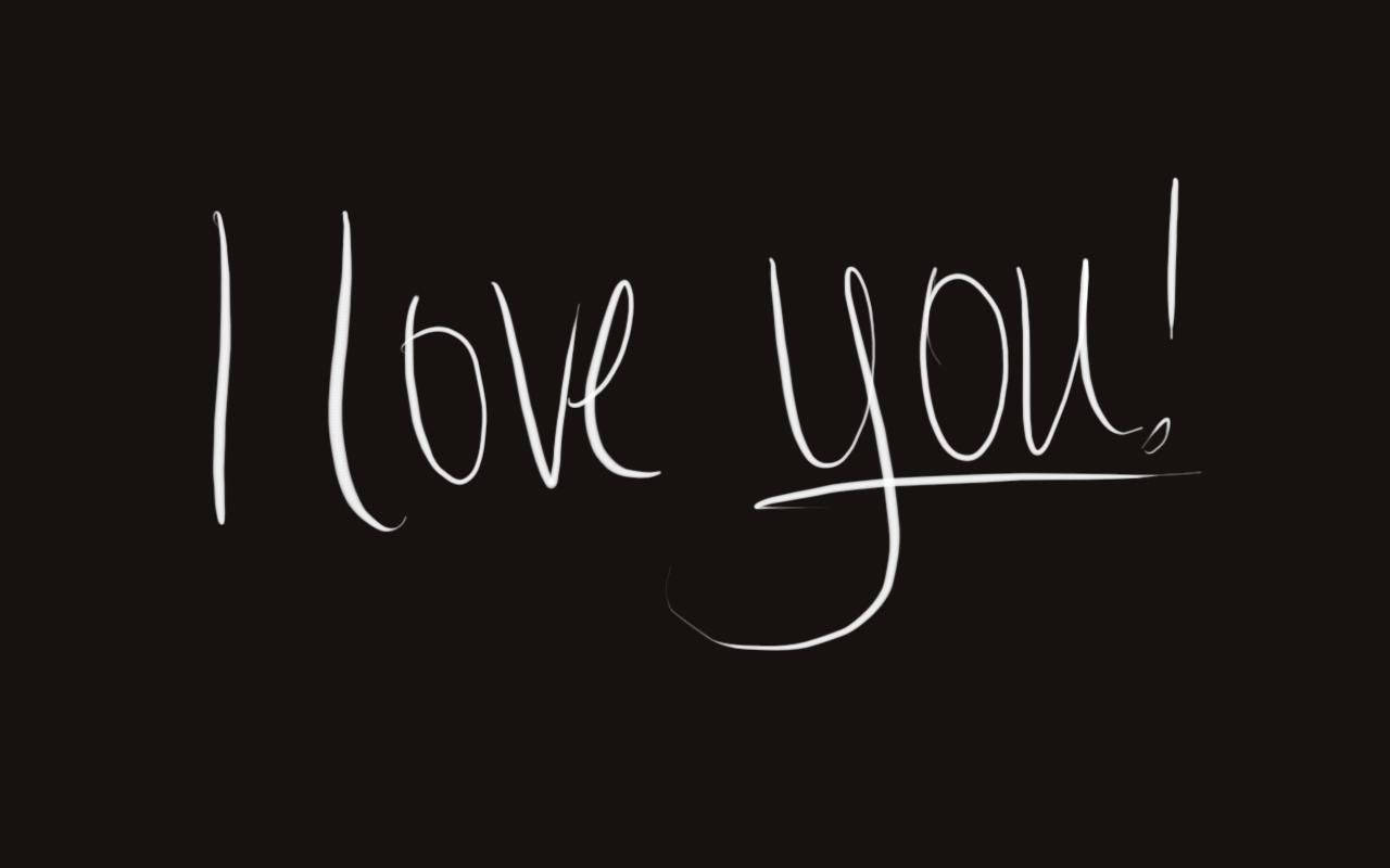 I Love You Black Love Wallpaper