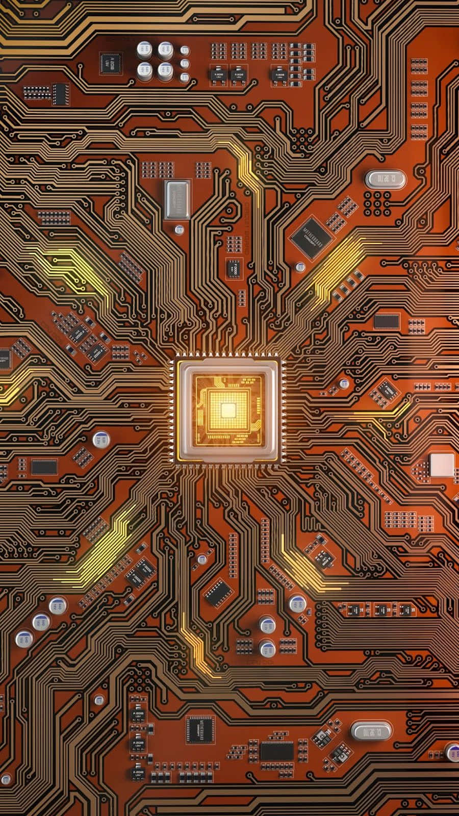 I Phone Circuit Board Closeup Wallpaper