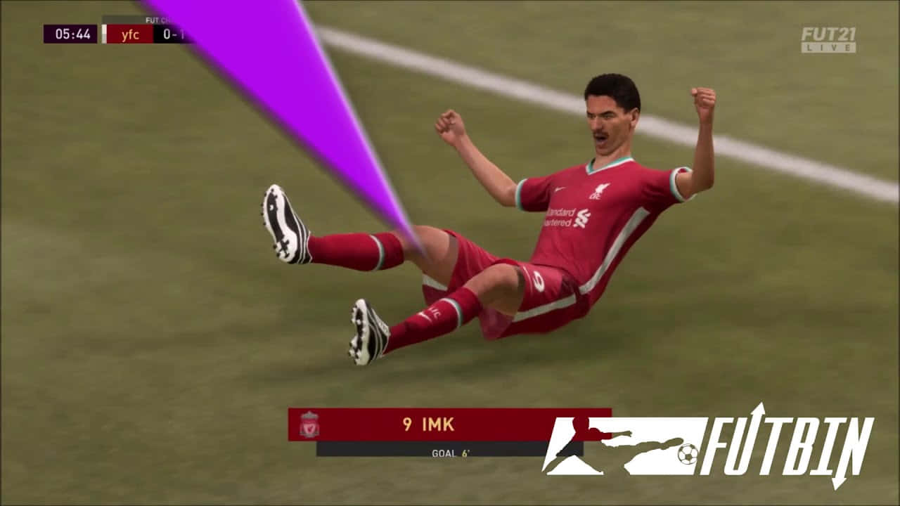 Ian Rush In His Prime, A Historic Moment Captured In Fifa 21. Wallpaper