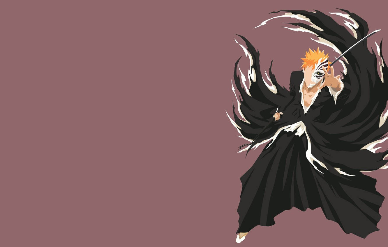 Ichigo Bankai Vector Drawing Wallpaper