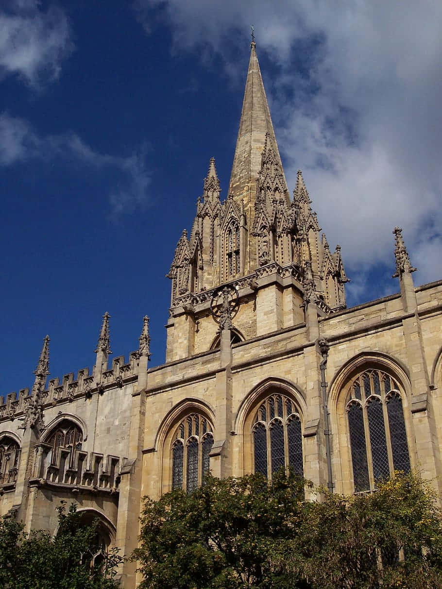 Iconic Architecture Of Oxford University's Church Wallpaper