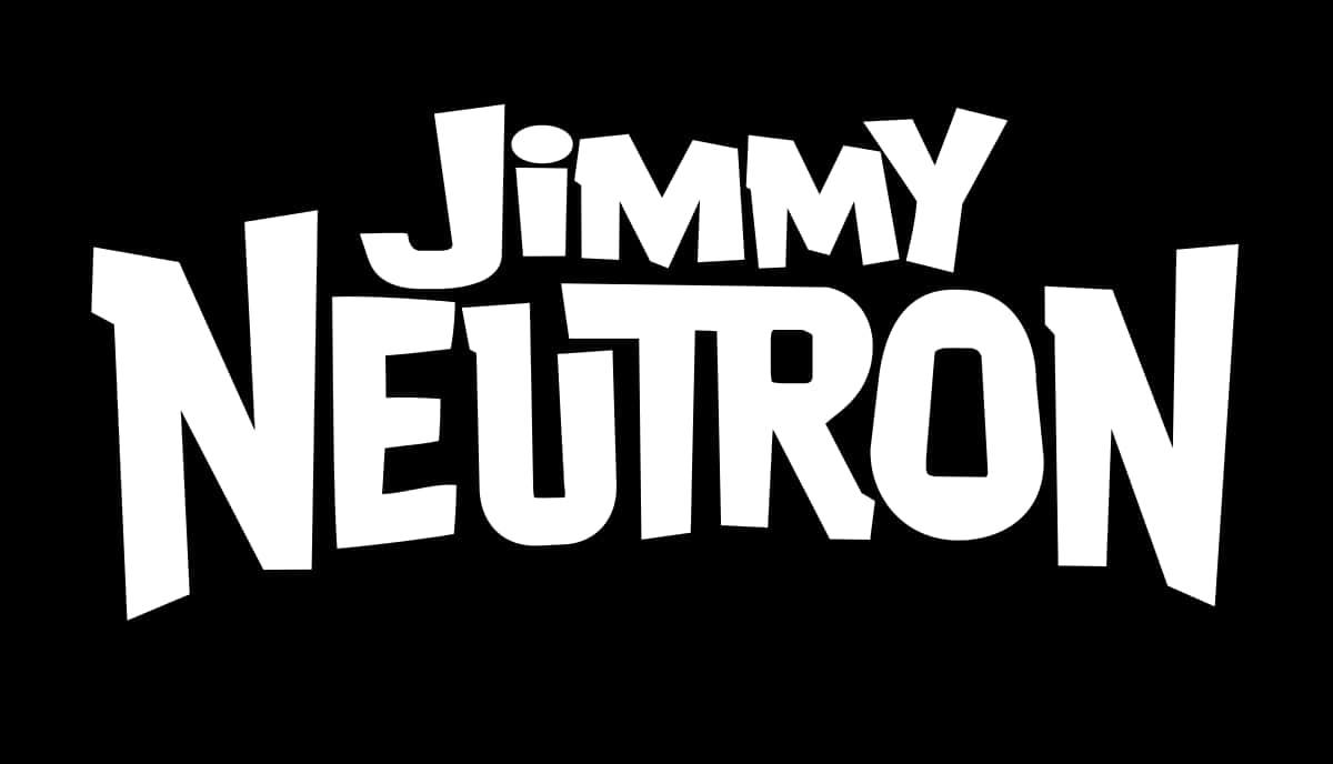 Iconic Black And White Jimmy Neutron Boy Genius Logo Wallpaper