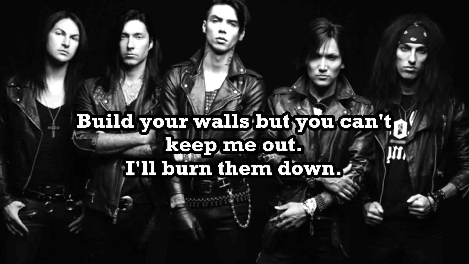 Iconic Black Veil Brides Photo Wallpaper