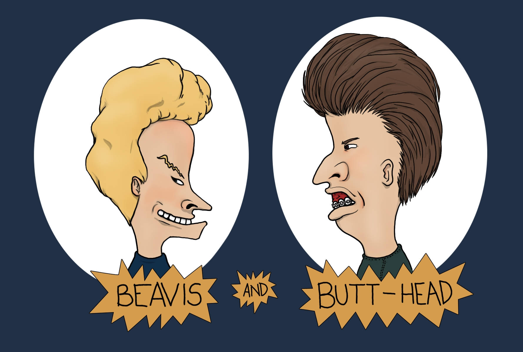 Iconic Cartoon Characters Beavis And Butt-head Wallpaper