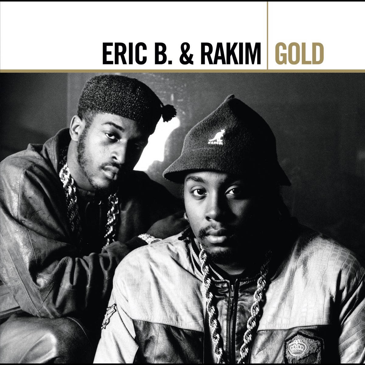 Iconic Gold Greatest Hits Album Cover By Eric B. And Rakim Wallpaper