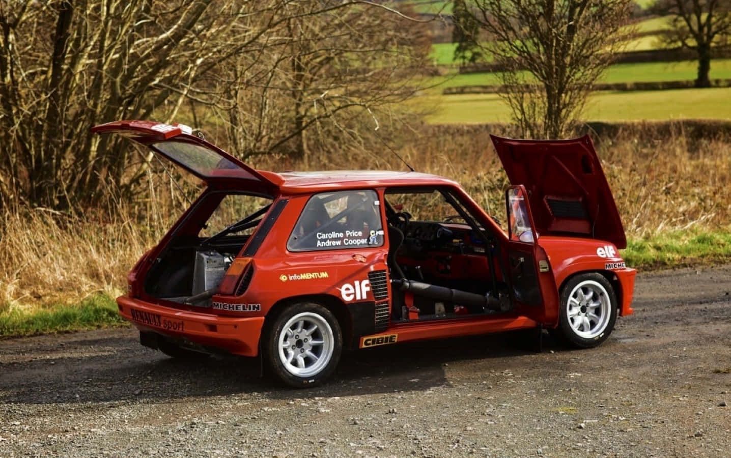 Iconic Renault 5 Turbo In Action Wallpaper