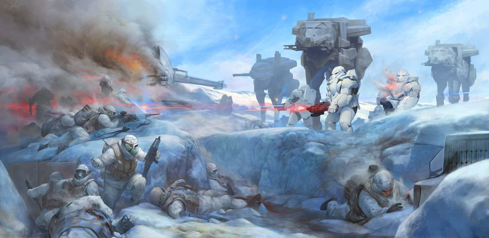 Icy Landscape Of Planet Hoth Wallpaper