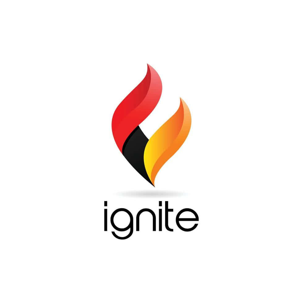 Ignite Flame Logo Design Wallpaper