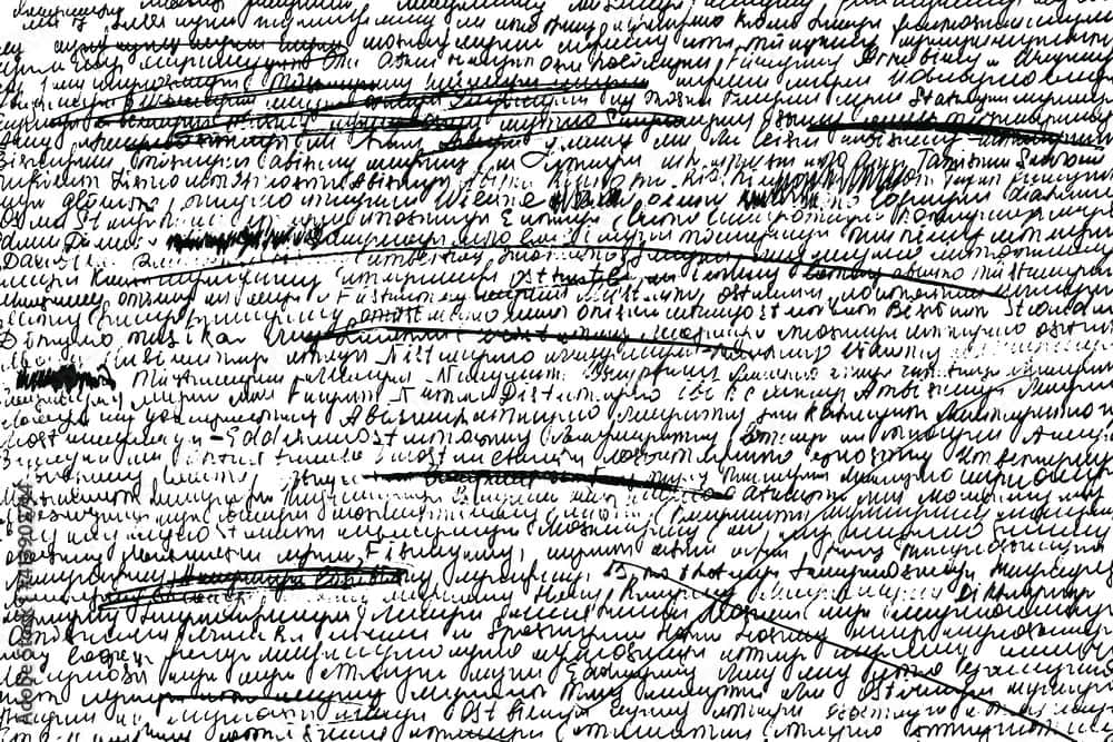 Illegible Scratch Paper Wallpaper