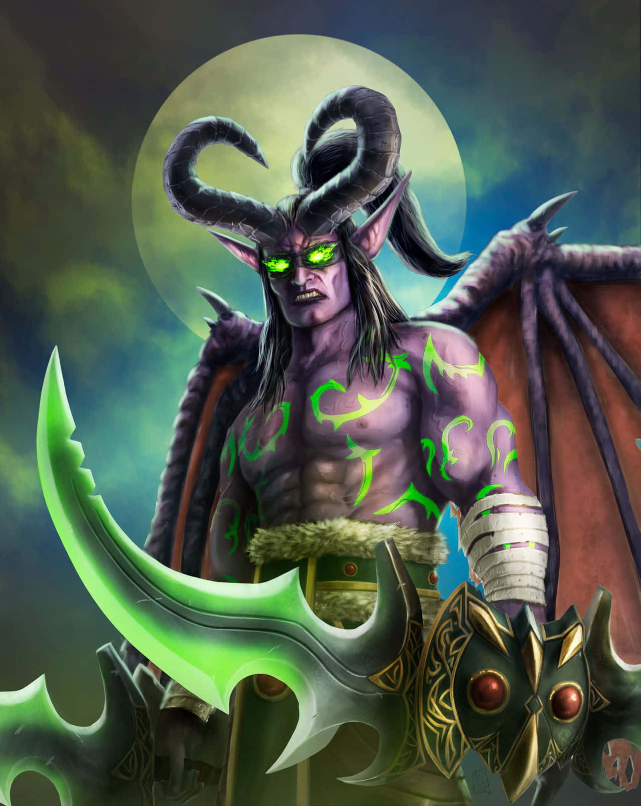 Illidan Stormrage Fan Art Wallpaper