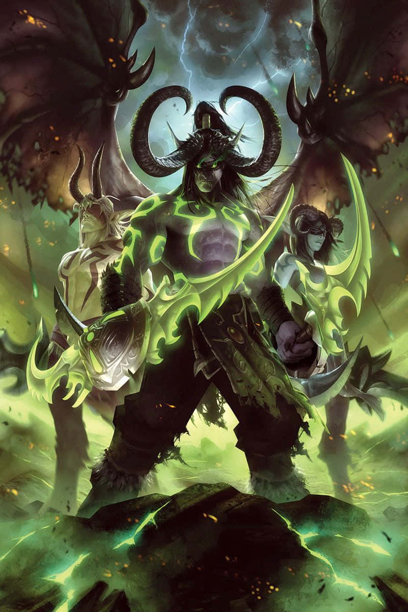 Illidan Stormrageand Followers Artwork Wallpaper