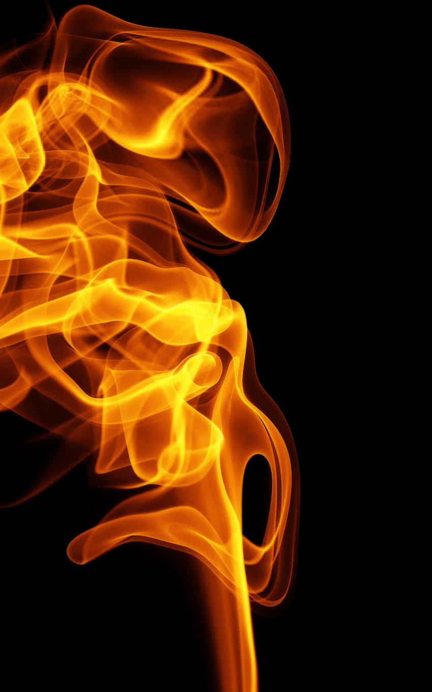 Illuminated Android Fire Wallpaper