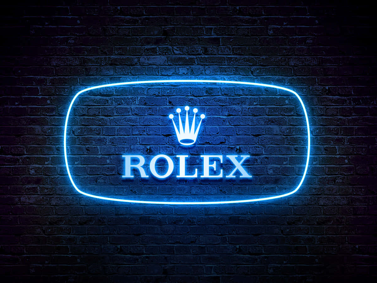 Illuminated Neon Text Against Dark Backdrop Wallpaper