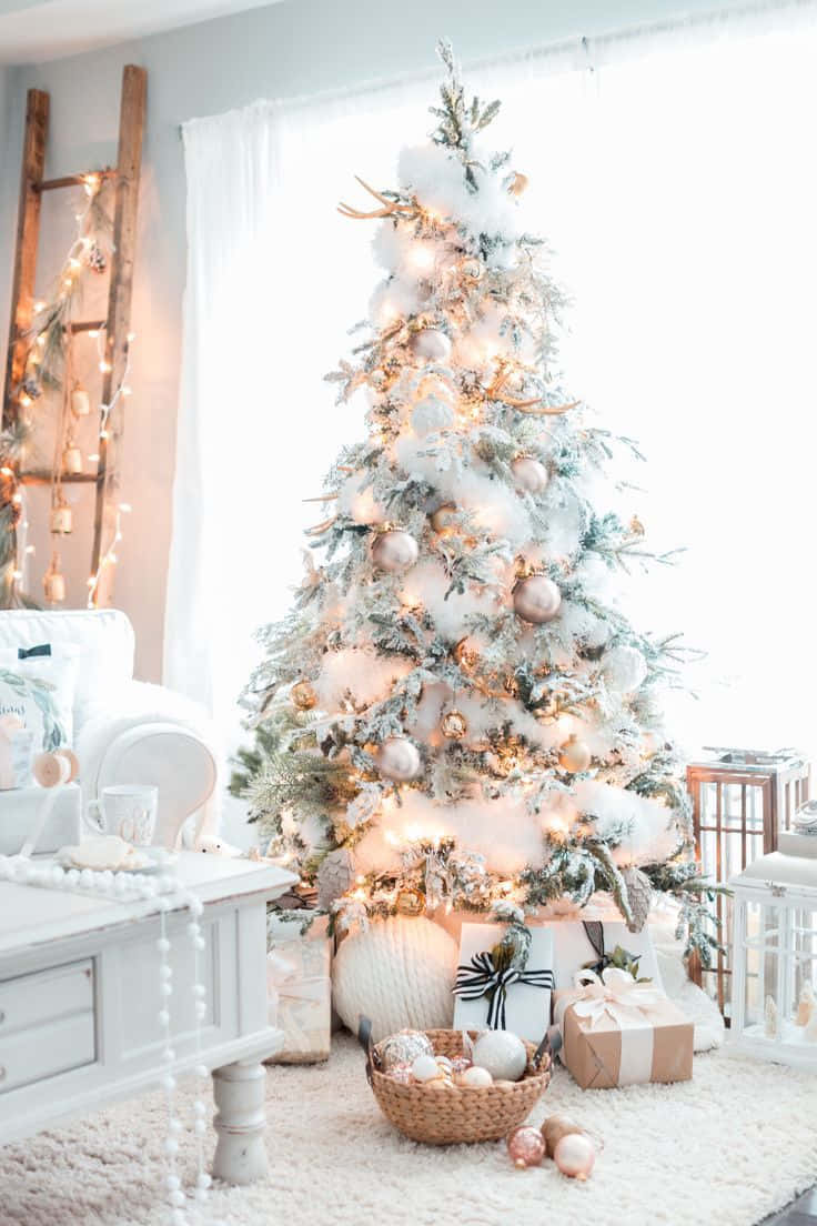 Image Adorable Pastel-themed Christmas Decor Wallpaper