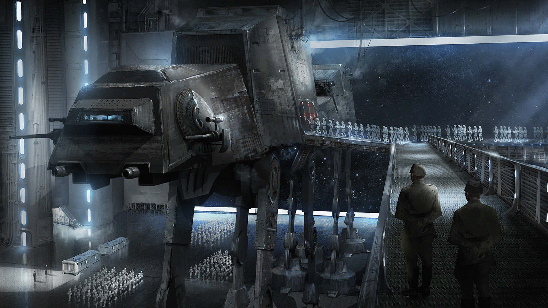 Image An Iconic At-at Walker Brings Star War's Adventure To Life Wallpaper