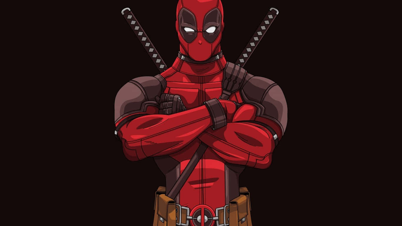 Image Black Deadpool Ready For Action Wallpaper