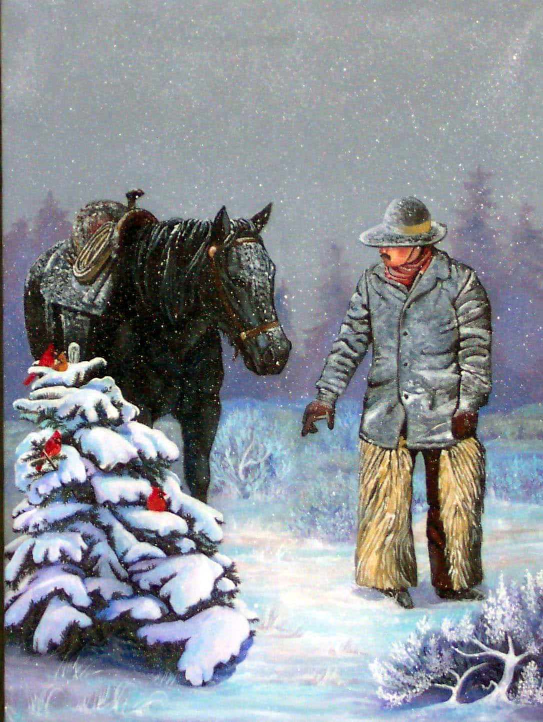 Image Celebrate Cowboy Christmas Wallpaper