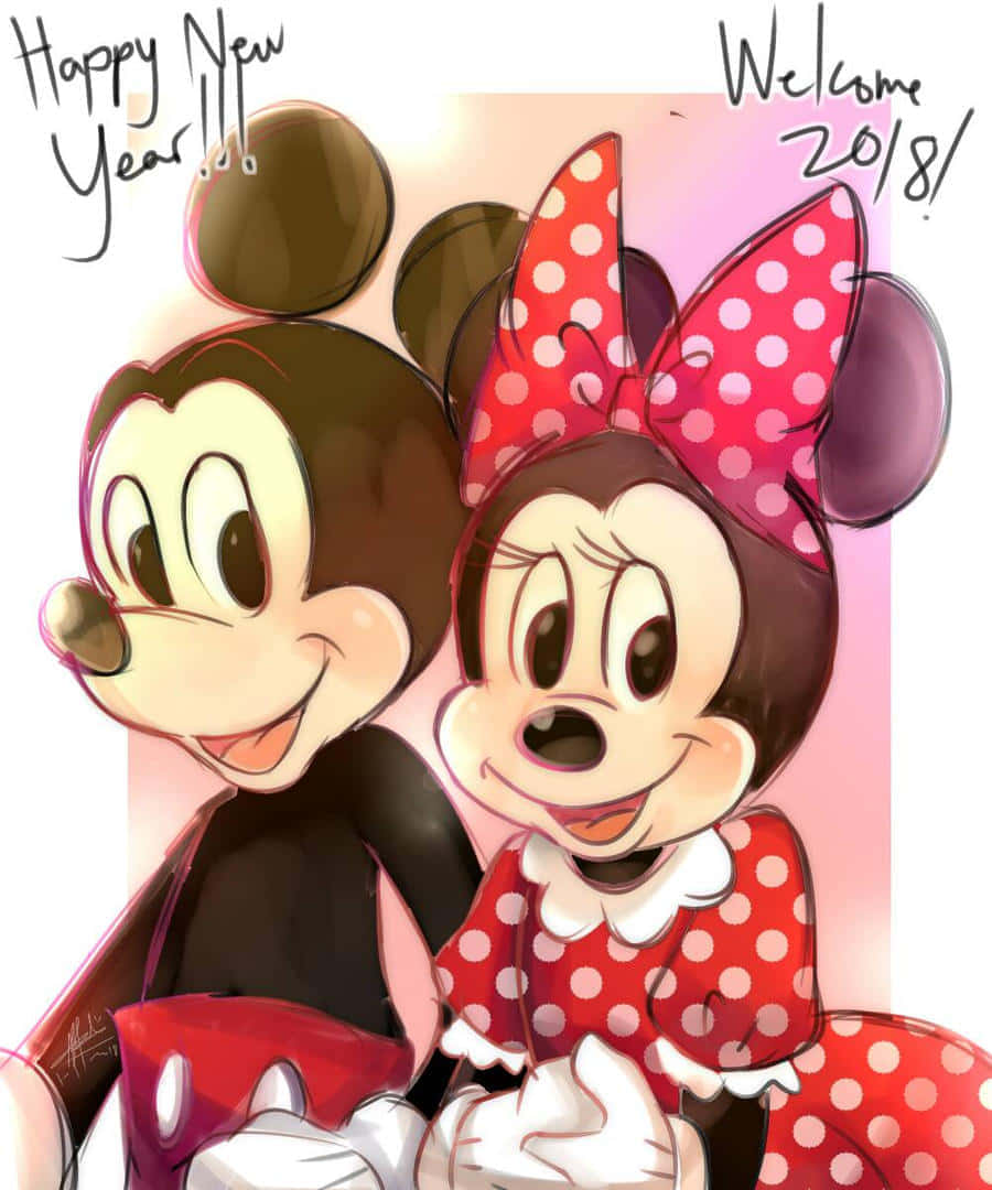 Image Celebrate The New Year With Mickey Mouse Wallpaper